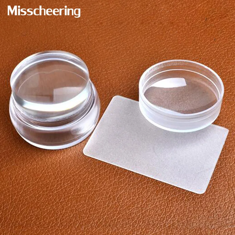 New 3.5cm Clear Jelly Silicone Nail Art Stamper Scraper Set with Cap DIY Nail Printing Manicure Tools
New 3.5cm Clear Jelly Silicone Nail Art Stamper Scraper Set with Cap DIY Nail Printing Manicure Tools