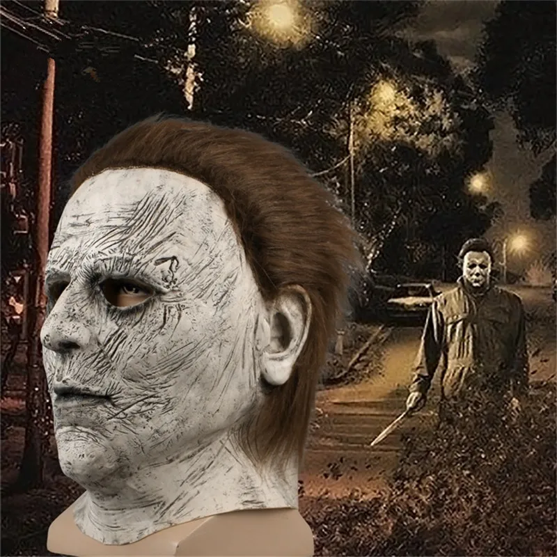 Top Grade 100% Latex Horror Movie Halloween Michael Myers Mask Adult Party Masquerade Cosplay Myers Masks Full Head Mask Toys
Top Grade 100% Latex Horror Movie Halloween Michael Myers Mask Adult Party Masquerade Cosplay Myers Masks Full Head Mask Toys