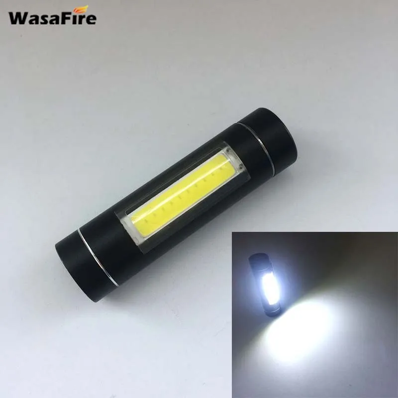 Wasafire Портативный мини-cob LED тактический фонарик карманный факел Применение 14500