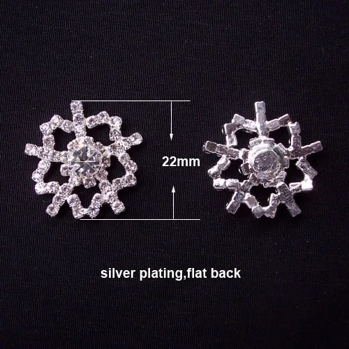 (S0174) 100pcs/lot, 22mm rhinestone embellishment,flat back,snowflake shape,silver or gold plating
(S0174) 100pcs/lot, 22mm rhinestone embellishment,flat back,snowflake shape,silver or gold plating