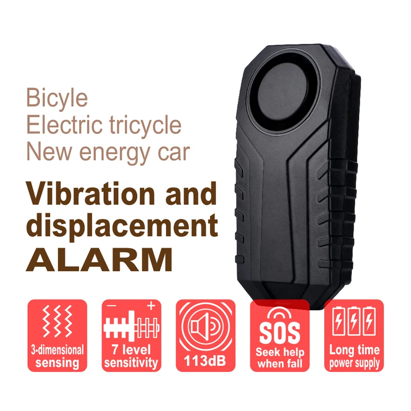 Bicycle Electric Vehicle Remote Alarms Displacement Sensor Alarm Vibration Sensitivity Adjustable Anti Lost Reminder
Bicycle Electric Vehicle Remote Alarms Displacement Sensor Alarm Vibration Sensitivity Adjustable Anti Lost Reminder