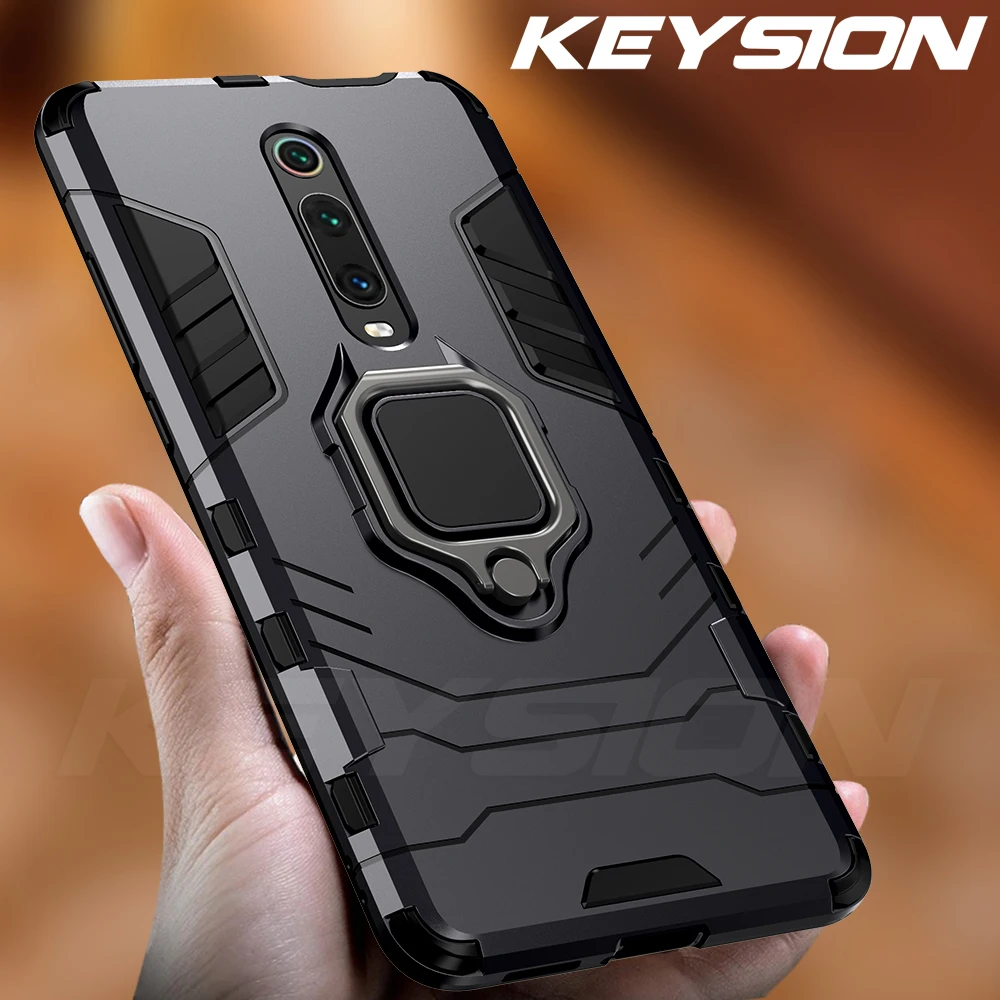 KEYSION противоударный бронированный чехол для Red mi K20 Pro Note 7 подставка держатель