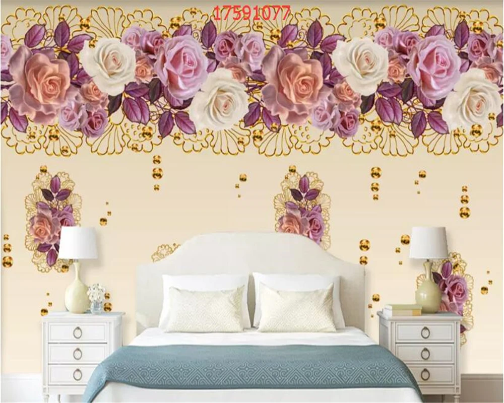 beibehang Custom size Retro European oil painting flowers and flowers rose TV sofa wall decoration mural wallpaper behang
beibehang Custom size Retro European oil painting flowers and flowers rose TV sofa wall decoration mural wallpaper behang