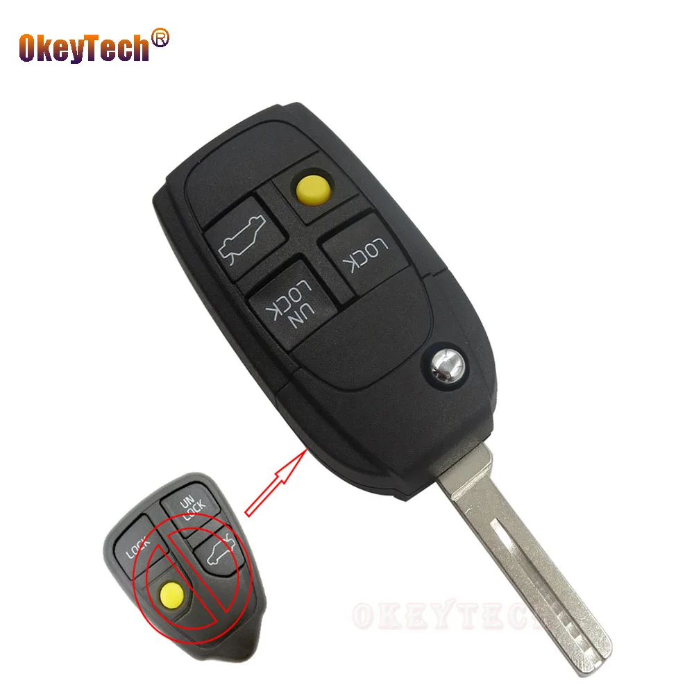 OkeyTech Modified 4 Button Remote Key Shell Flip Folding Switchblade for Volvo S40 V40 S70 C70 V70 S80 Auto Key Fob Cover Case
OkeyTech Modified 4 Button Remote Key Shell Flip Folding Switchblade for Volvo S40 V40 S70 C70 V70 S80 Auto Key Fob Cover Case