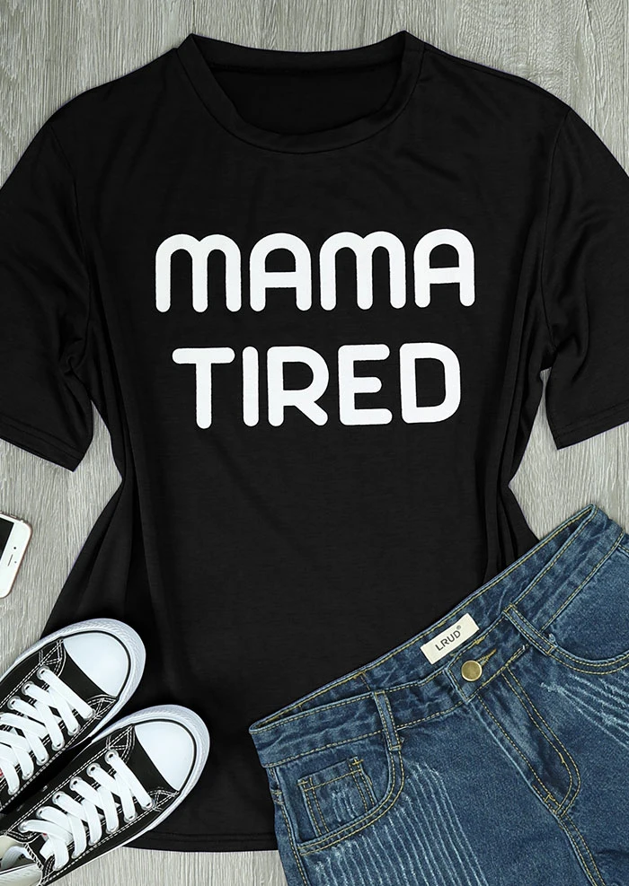 Mama Tired O-Neck Short Sleeve T-Shirt women funny slogan tees 90s girl fashion cotton tops grunge aesthetic art party t shirt
Mama Tired O-Neck Short Sleeve T-Shirt women funny slogan tees 90s girl fashion cotton tops grunge aesthetic art party t shirt