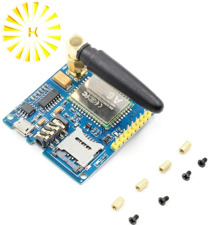 Модуль A6 GSM GPRS, основная макетная плата TTL/RS232 с антенной, с беспроводной передачей данных, замена разъема SIM900, 1 компл.
Модуль A6 GSM GPRS, основная макетная плата TTL/RS232 с антенной, с беспроводной передачей данных, замена разъема SIM900, 1 компл.