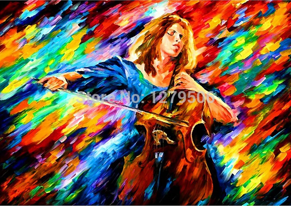 High Quality 100% handpainted Wall Art pattle Knife Oil Painting Cellist colorful picture On Canvas Modern wall art Home Decor
High Quality 100% handpainted Wall Art pattle Knife Oil Painting Cellist colorful picture On Canvas Modern wall art Home Decor