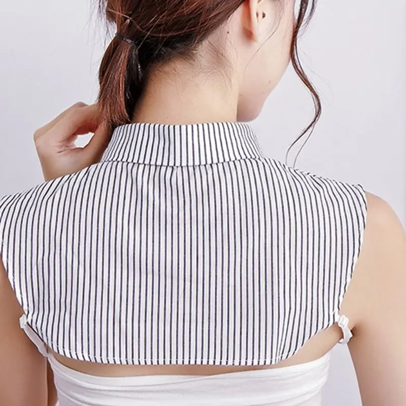 Vertical Striped Detachable Collar Women/Man Vintage Choker Necklace Detachable Lapel Shirt Fake False Collar Clothing Accessory
Vertical Striped Detachable Collar Women/Man Vintage Choker Necklace Detachable Lapel Shirt Fake False Collar Clothing Accessory