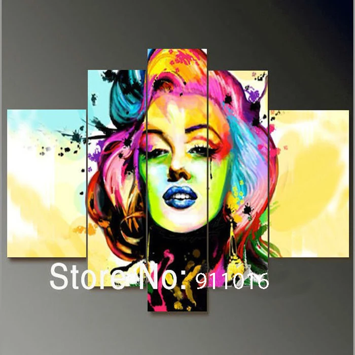 Handmade 5Pcs Marilyn Monroe Modern Picture On Canvas Oil Painting For Living Room Wall Art Portraiture Pictures Hang Paintings
Handmade 5Pcs Marilyn Monroe Modern Picture On Canvas Oil Painting For Living Room Wall Art Portraiture Pictures Hang Paintings