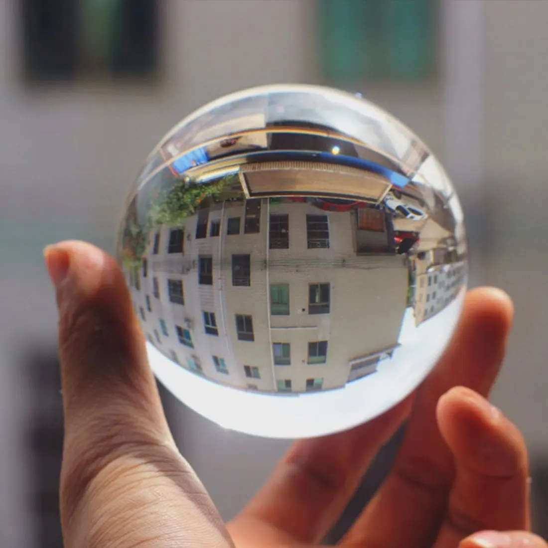Кристальный шар Сфера фотография Lensball фон Декор красивое стекло кристально