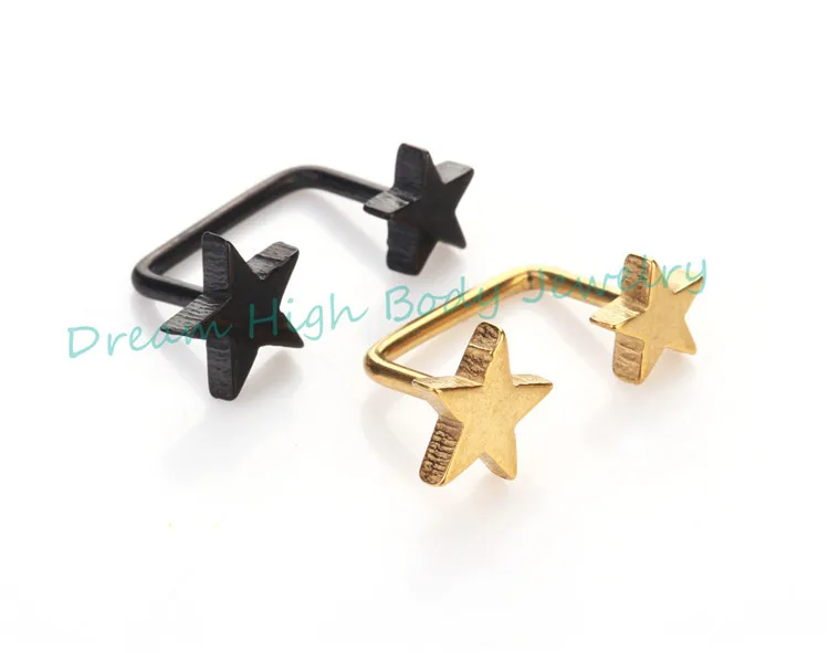 Double Five Star Gold Black Earring Connection Ear Stud Pendant Body Piercing Jewelry For Girl Women Straight 90 Degree New Ring
Double Five Star Gold Black Earring Connection Ear Stud Pendant Body Piercing Jewelry For Girl Women Straight 90 Degree New Ring