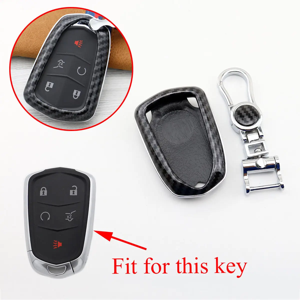 ABS Carbon Fiber Remote 4/5 Buttons Key Shell Fob Case Bag Cover Parts Fit For Cadillac CT6 SRX CTS ATS XTS XT5 Accessories Trim
ABS Carbon Fiber Remote 4/5 Buttons Key Shell Fob Case Bag Cover Parts Fit For Cadillac CT6 SRX CTS ATS XTS XT5 Accessories Trim