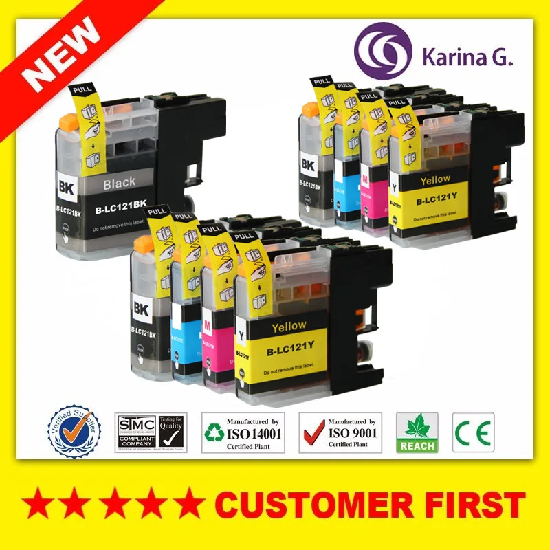 9PCS Cheap Products for LC121 ink cartridge with chips For Brother DCP-J552DW/DCP-J752DW/MFC-J470DW/MFC-J650DW Inkjet Printer
9PCS Cheap Products for LC121 ink cartridge with chips For Brother DCP-J552DW/DCP-J752DW/MFC-J470DW/MFC-J650DW Inkjet Printer