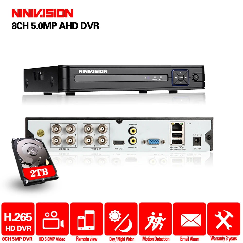 1080 P 4MP 5MP 5в1 AHD CVI TVI CVBS 4CH CCTV NVR DVR рекордер Поддержка обнаружения движения и 5 Режим