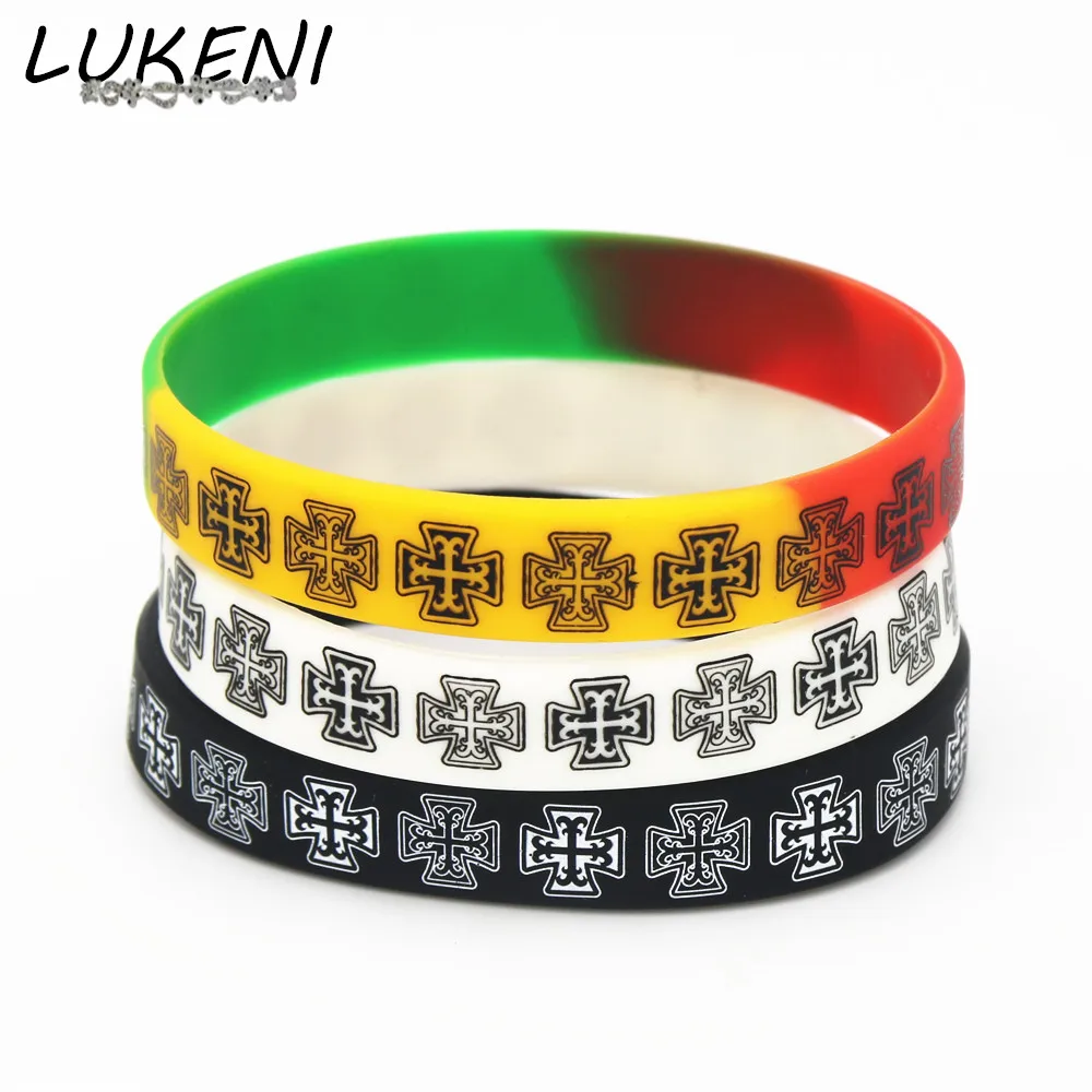 LUKENI 3PCS New Casual Cross Silicone Wristband Simple Religious Sports Rubber Silicone Bracelets&Bangles Charm Gifts SH128
LUKENI 3PCS New Casual Cross Silicone Wristband Simple Religious Sports Rubber Silicone Bracelets&Bangles Charm Gifts SH128