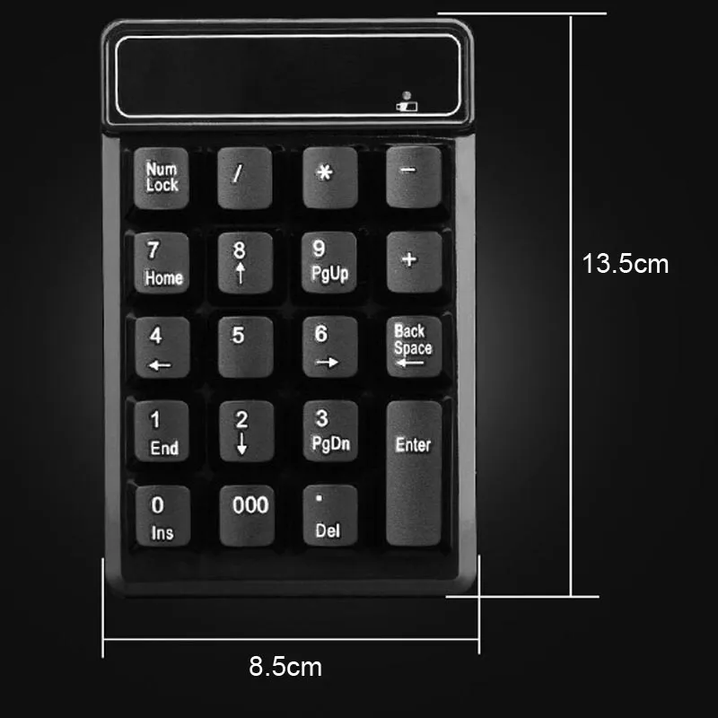 2 4 GHz мини USB беспроводная цифровая клавиатура 19 клавиш номер Pad приемник для Windows