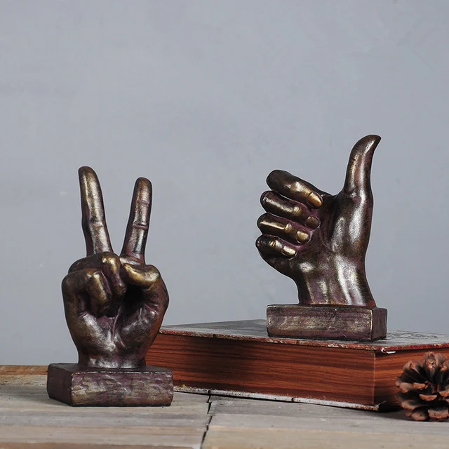 Positive Energy Crafts Finger Model Desk Resin Finger Gesture Ornament Figurines Home Decorative Accessories Craft Miniature
Positive Energy Crafts Finger Model Desk Resin Finger Gesture Ornament Figurines Home Decorative Accessories Craft Miniature