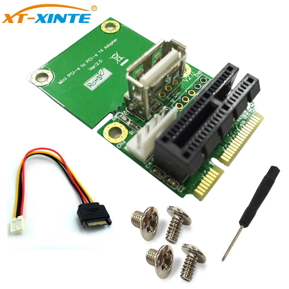 XT-XINTE PCI-E 1X to Half/Full Mini PCI-E адаптер конвертер mini PCIe адаптер с 4Pin к SATA кабель питания для WindowsXP/7/8/10
XT-XINTE PCI-E 1X to Half/Full Mini PCI-E адаптер конвертер mini PCIe адаптер с 4Pin к SATA кабель питания для WindowsXP/7/8/10