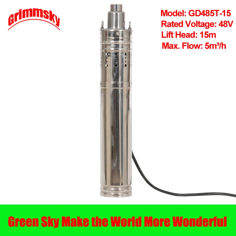 high flow 5m3/h 15m lift head 489W DC 48V Built-in MPPT 3.5inch water pump solar
high flow 5m3/h 15m lift head 489W DC 48V Built-in MPPT 3.5inch water pump solar