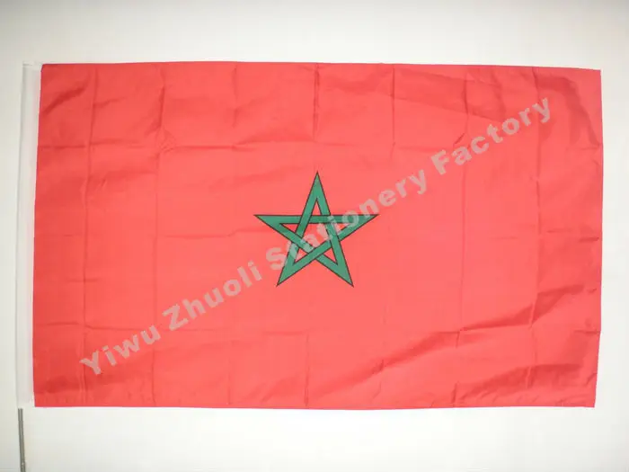 Morocco Flag 150X90cm (3x5FT) 115g 100D Polyester Double Stitched High Quality Free Shipping
Morocco Flag 150X90cm (3x5FT) 115g 100D Polyester Double Stitched High Quality Free Shipping