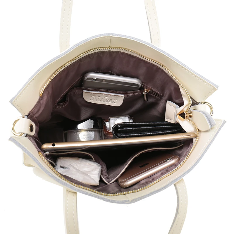Nuleez Silver Gold Handbags White Genuine Leather Bag Chain Women Tote Work Bag Candy Crossbody Messenger Shoulder Handbag 2301 
Nuleez Silver Gold Handbags White Genuine Leather Bag Chain Women Tote Work Bag Candy Crossbody Messenger Shoulder Handbag 2301