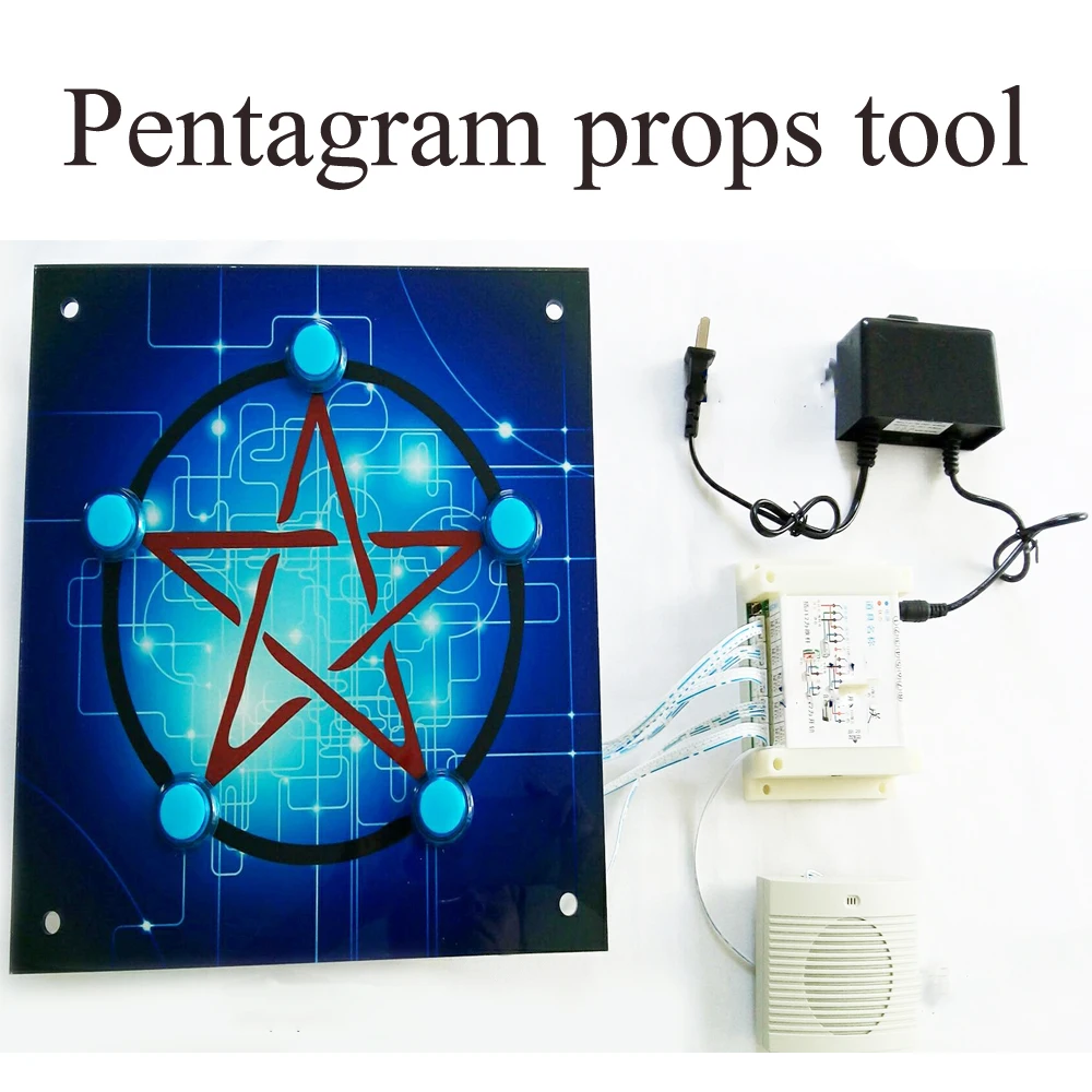 Light up the five-pointed star props pentagonal star panel 30*30cm Reality room escape props tool With sound speaker
Light up the five-pointed star props pentagonal star panel 30*30cm Reality room escape props tool With sound speaker