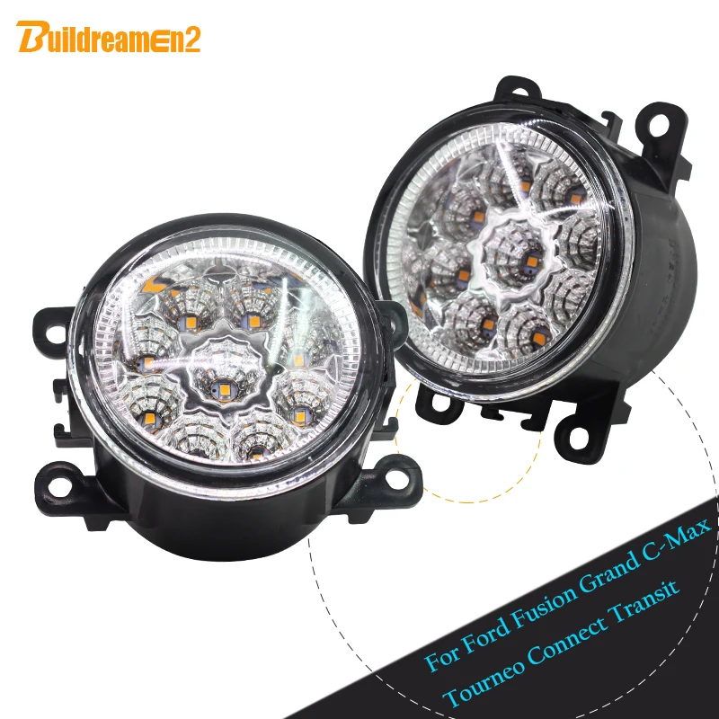 Buildreamen2 For Ford Fusion Grand C-Max Tourneo Connect Transit Car Fog Light Lamp LED Light Daytime Running Light DRL DC 12V
Buildreamen2 For Ford Fusion Grand C-Max Tourneo Connect Transit Car Fog Light Lamp LED Light Daytime Running Light DRL DC 12V