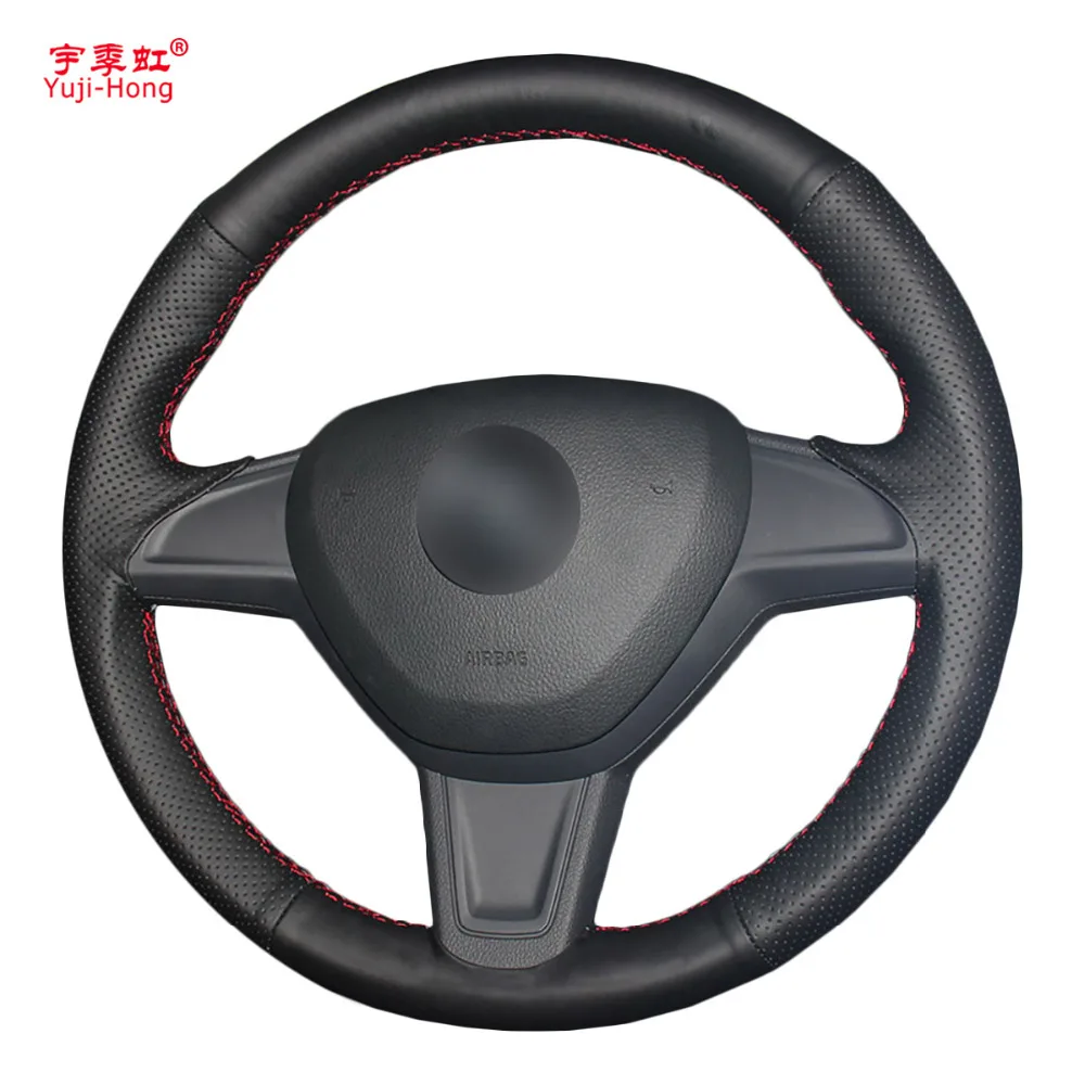 Кожаные чехлы на руль автомобиля, чехол для SKODA Yeti 2016 Rapid 2015, прошитый вручную чехол из искусственной кожи
Кожаные чехлы на руль автомобиля, чехол для SKODA Yeti 2016 Rapid 2015, прошитый вручную чехол из искусственной кожи