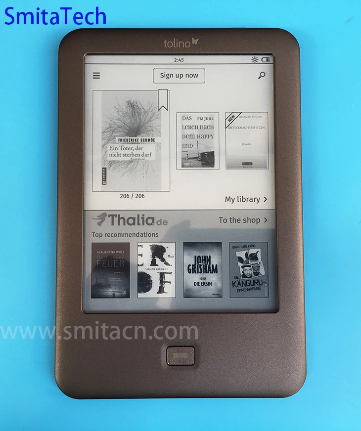 4 ГБ свет Электронные книги WiFi E Book tolino Shine Ink 6 дюймов Сенсорный экран 1024x758