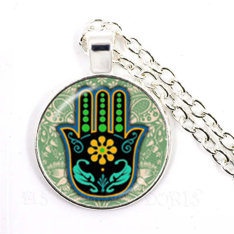 Хамса ручной амулет счастливое ожерелье ювелирные изделия Фатима рука Judaica Kabbalah