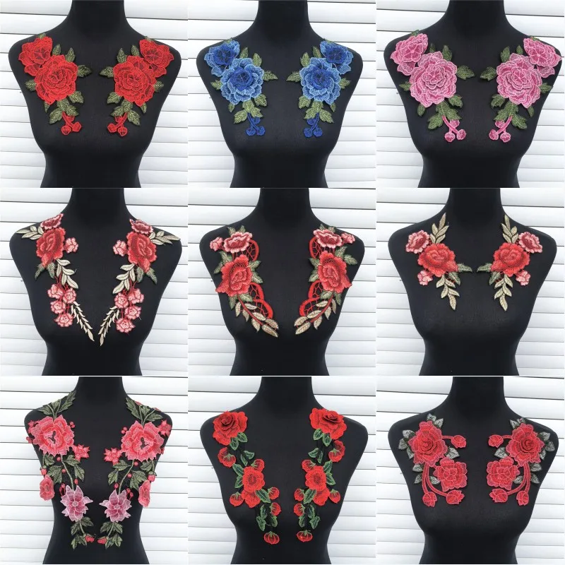 1 Pair 3D Embroidered Fabric Flower Venise Lace Sewing Applique Lace Collar Neckline Collar Applique Accessories
1 Pair 3D Embroidered Fabric Flower Venise Lace Sewing Applique Lace Collar Neckline Collar Applique Accessories