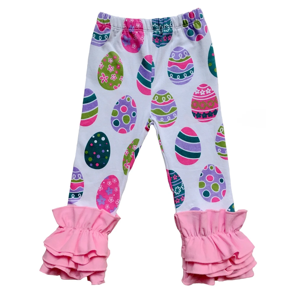 Spring easter baby organic icing legging wholesale children's boutique clothing floral print girls ruffle pants for Valentine's
Spring easter baby organic icing legging wholesale children's boutique clothing floral print girls ruffle pants for Valentine's