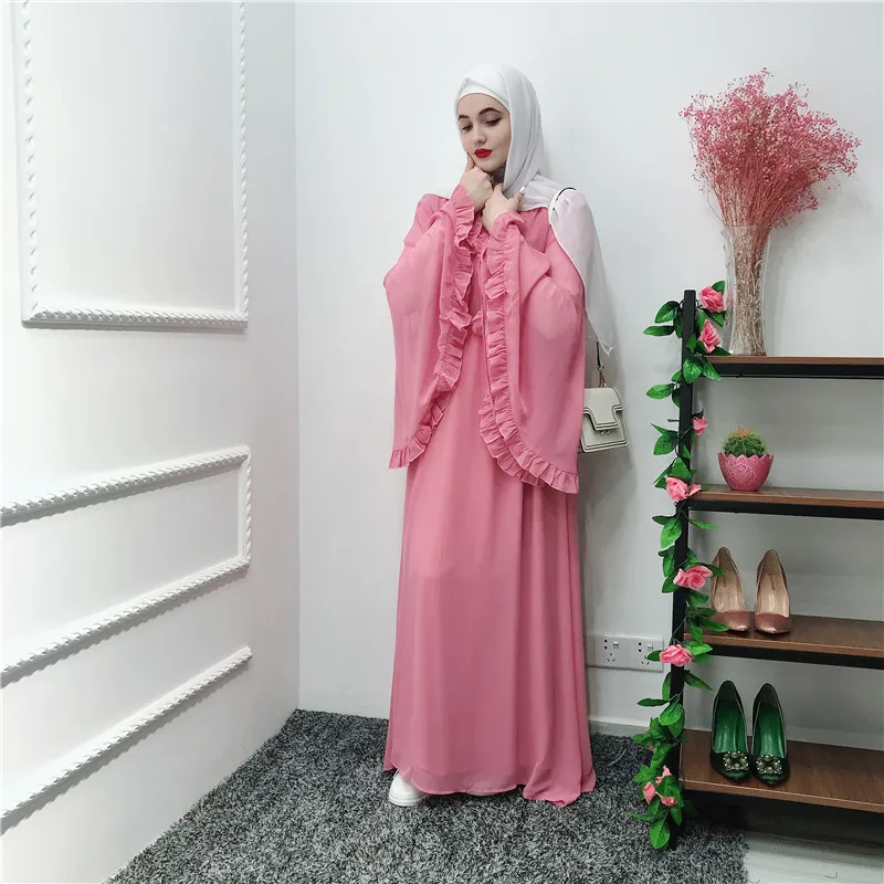 Chifffon Vestidos Ramadan Kaftan Abaya Arabic Islamic Muslim Maxi Dress Caftan Hijab Eid Dresses Robe Femme Musulmane
Chifffon Vestidos Ramadan Kaftan Abaya Arabic Islamic Muslim Maxi Dress Caftan Hijab Eid Dresses Robe Femme Musulmane