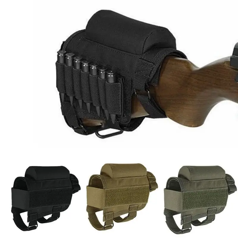Nylon Tactical Airsoft Rifle Accessories Military Pounched Shot gun Shell Holder Carrier Buttstock Ammo Shell Cartridges Bag
Nylon Tactical Airsoft Rifle Accessories Military Pounched Shot gun Shell Holder Carrier Buttstock Ammo Shell Cartridges Bag
