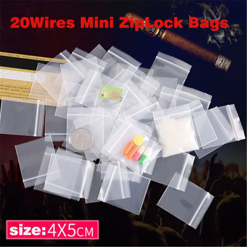 100Pcs/Lot 20 Wires Mini Zipper Lock Bags Thicken Plastic Packaging Bags Small Plastic Zipper Bag High Quality pill Bag
100Pcs/Lot 20 Wires Mini Zipper Lock Bags Thicken Plastic Packaging Bags Small Plastic Zipper Bag High Quality pill Bag