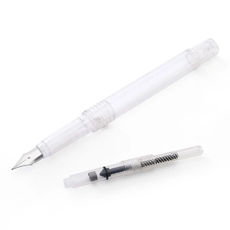 

Высококачественная прозрачная перьевая ручка, тонкий наконечник 0,5 мм, авторучка, инструмент, школьные офисные канцелярские принадлежност...