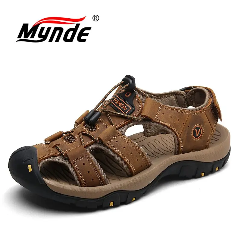 Mynde Brand Genuine Leather Men Shoes Summer New Large Size Men's Sandals Men Sandals Fashion Sandals Slippers Big Size 38-47
Mynde Brand Genuine Leather Men Shoes Summer New Large Size Men's Sandals Men Sandals Fashion Sandals Slippers Big Size 38-47