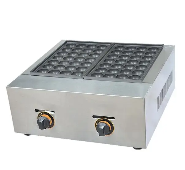 Gas Type Fish Ball Maker 2 Plates Toaster Waffler Maker Ball Former Octopus Cluster Takoyaki Egg Cookie Making Machine FY-56.R
Gas Type Fish Ball Maker 2 Plates Toaster Waffler Maker Ball Former Octopus Cluster Takoyaki Egg Cookie Making Machine FY-56.R