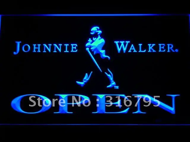 042 Johnnie Walker открытый бар для виски светодиодный ные неоновые световые вывески с