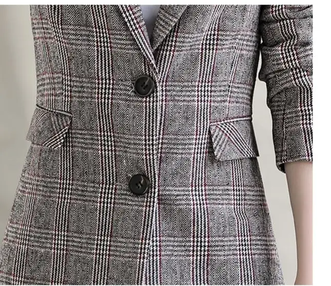 2019 woman coat in spring and autumn with New style Long sleeve lattice Western-style clothes
2019 woman coat in spring and autumn with New style Long sleeve lattice Western-style clothes