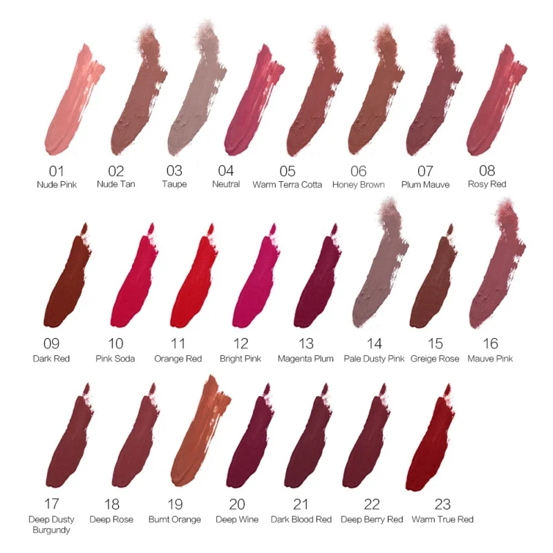 2019 New Practical Not Blooming Cosmetics Lip Tint Products Matte Lipstick Makeup Long Lasting Waterproof Liquid Lip Stick
2019 New Practical Not Blooming Cosmetics Lip Tint Products Matte Lipstick Makeup Long Lasting Waterproof Liquid Lip Stick