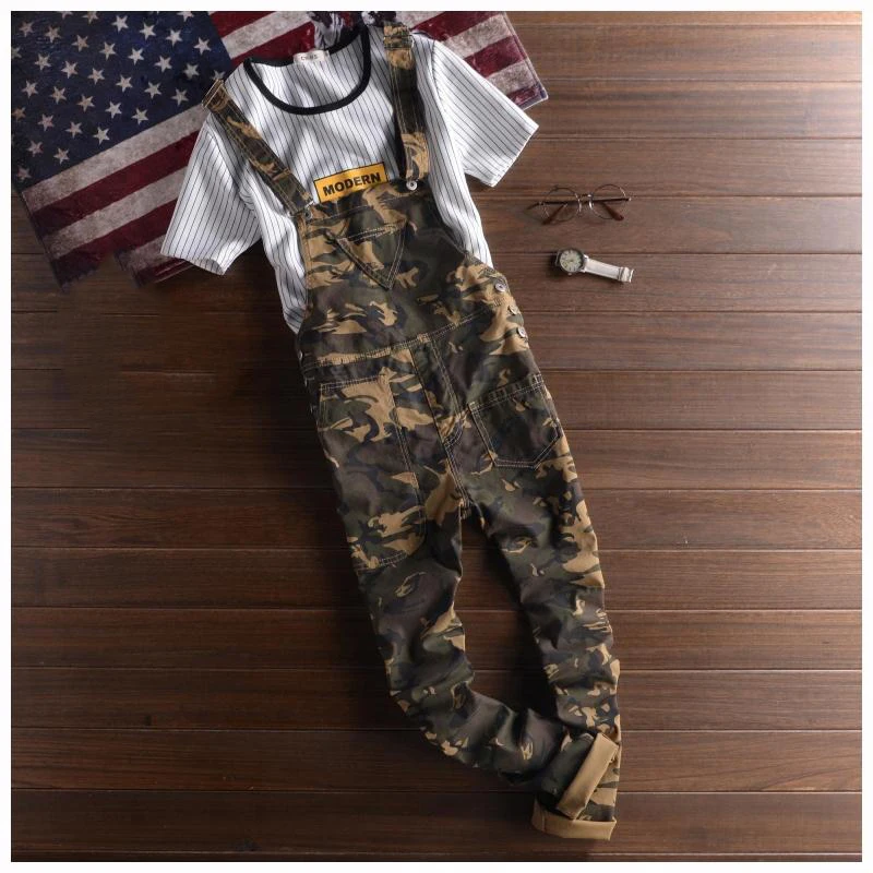 2018 Spring new Mens Fashion Army Green Camouflage Slim Straight Stretched Twill Bib Overalls Casual Pants Denim Jumpsuits Jeans
2018 Spring new Mens Fashion Army Green Camouflage Slim Straight Stretched Twill Bib Overalls Casual Pants Denim Jumpsuits Jeans