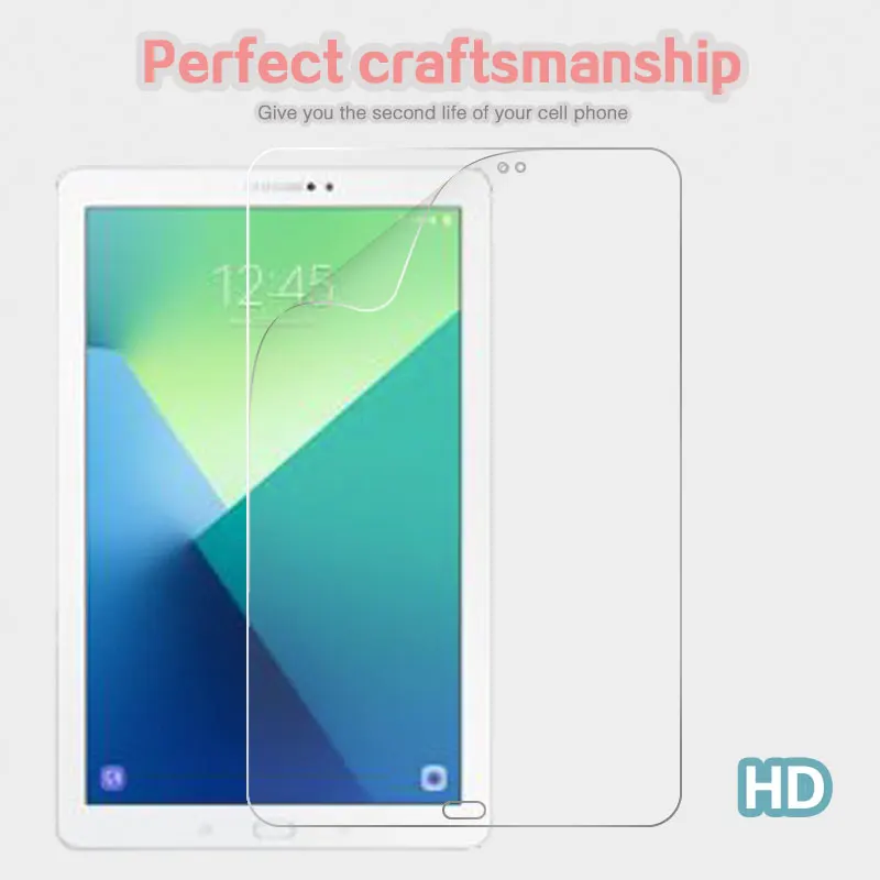 

Premium Clear glossy Screen Protector Film For Samsung Galaxy Tab 10.1 2016 10.1" Front HD LCD Protective Films + Clean Cloths