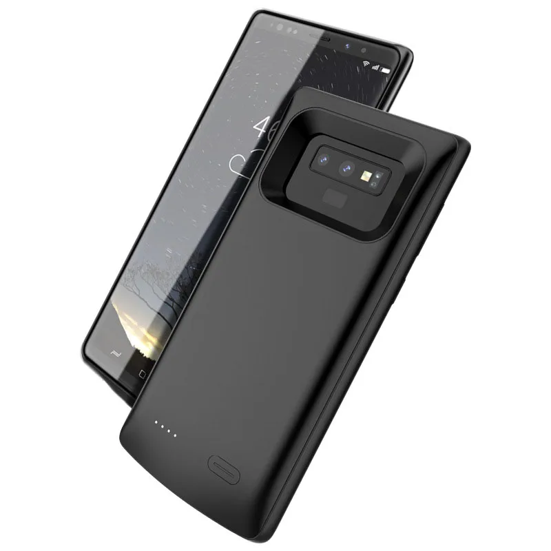 

Для Samsung Note 9 чехол для батареи 5000 мАч Внешний аккумулятор внешний аккумулятор пластик + ТПУ Корпус корпус зарядное устройство для зарядки ...