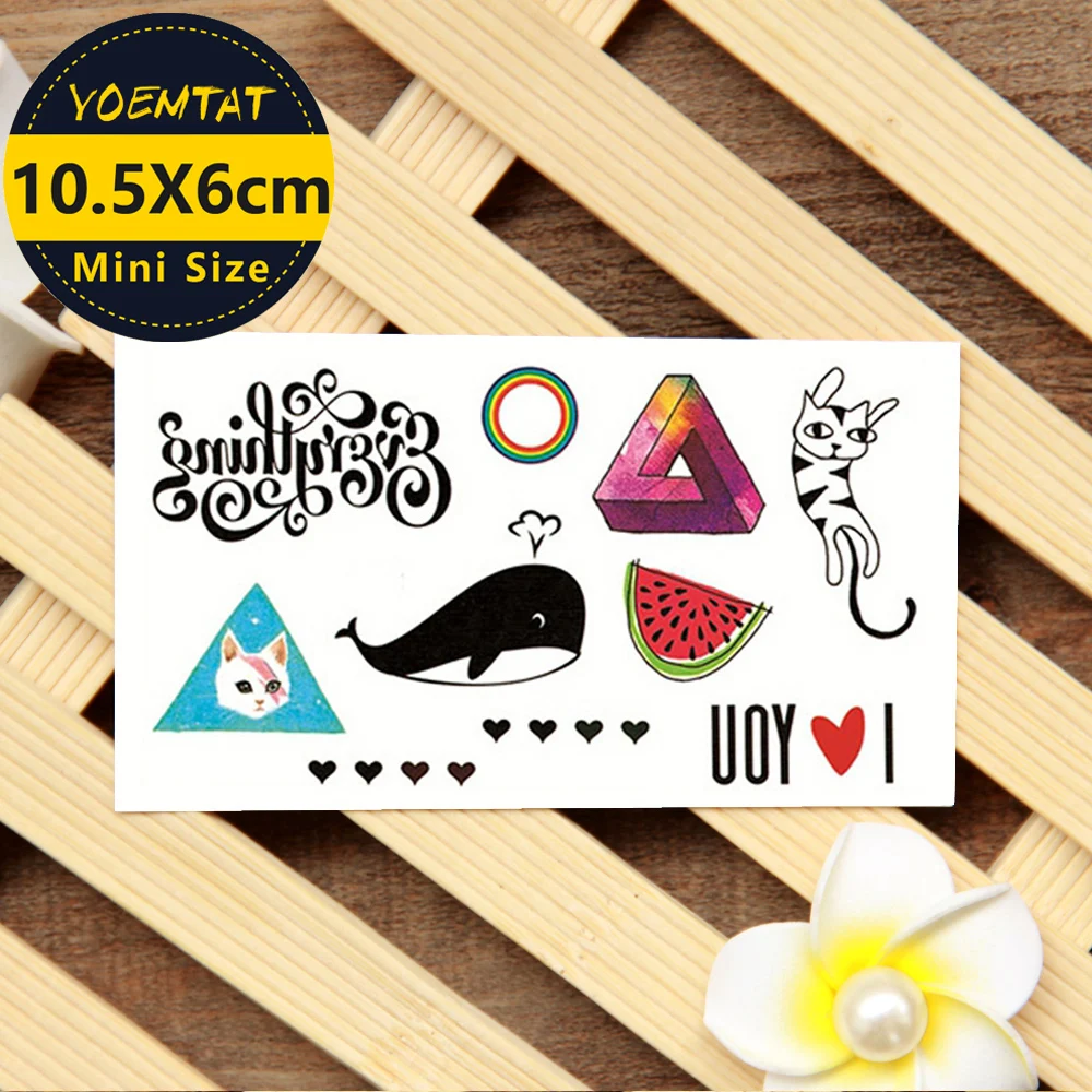 1 piece Waterproof Temporary Tattoo Sticker Cute whale tattoo cat Water Transfer fake tattoo flash tattoo for girl women men
1 piece Waterproof Temporary Tattoo Sticker Cute whale tattoo cat Water Transfer fake tattoo flash tattoo for girl women men