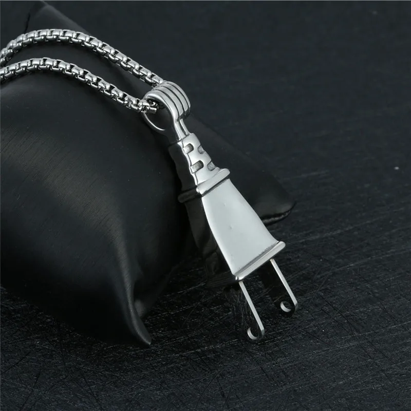 Creative Punk Skull Plug Pendant Necklace For Men Boys Personality Stainless Steel Skull Plug Pendant Necklace Jewelry Wholesale
Creative Punk Skull Plug Pendant Necklace For Men Boys Personality Stainless Steel Skull Plug Pendant Necklace Jewelry Wholesale