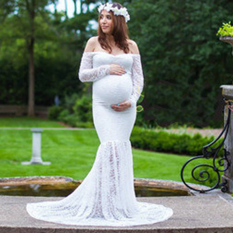Maternity Elegant Lace Dress Photography Props Tailed Long Dresses for Pregnant Women Clothes Pregnancy Photo Props Shoot Solid
Maternity Elegant Lace Dress Photography Props Tailed Long Dresses for Pregnant Women Clothes Pregnancy Photo Props Shoot Solid
