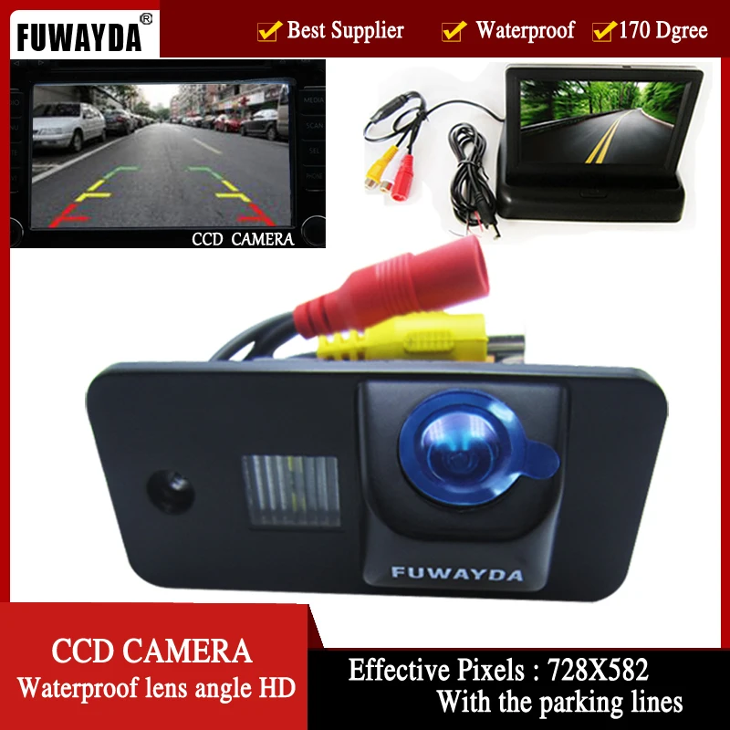 FUWAYDA Colo CCD Car Rear View Camera for AUDI A3 S3 A4 S4 A6 A6L S6 A8 S8 RS4 RS6 Q7 with foldable4.3 Inch LCD TFT Monitor
FUWAYDA Colo CCD Car Rear View Camera for AUDI A3 S3 A4 S4 A6 A6L S6 A8 S8 RS4 RS6 Q7 with foldable4.3 Inch LCD TFT Monitor