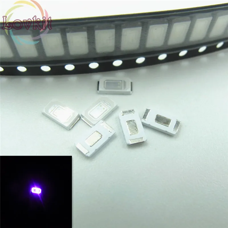 500 шт./лот 5630 5730 фиолетовый/UV LED SMD/SMT чип витые бусины светодиод DIY применимо к все
