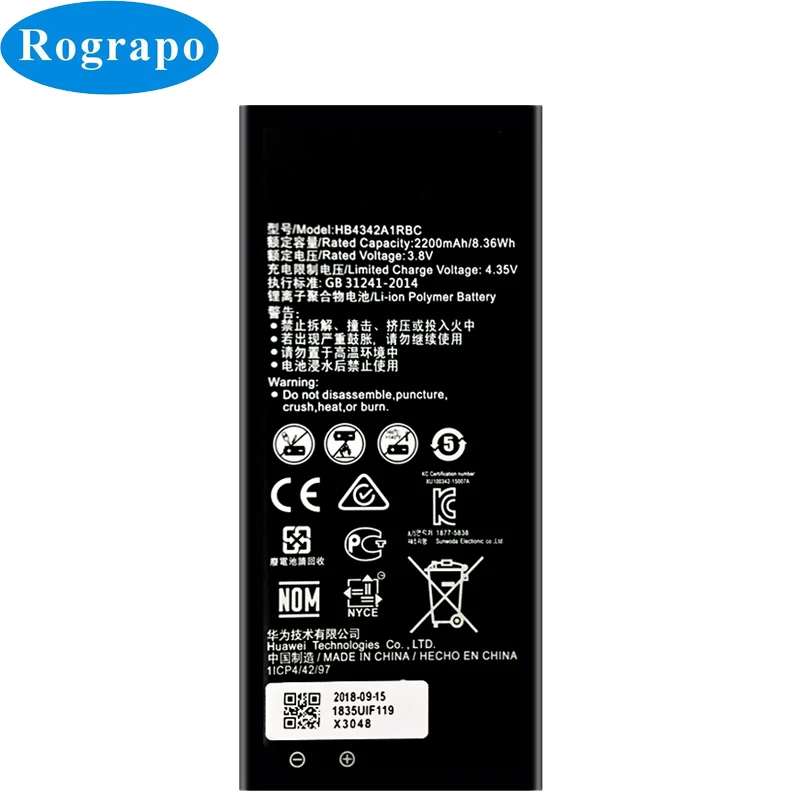 New 2200mAh Replacement Battery For Huawei y5II Y5 II 2 Ascend 5+ Y6 honor 4A SCL-TL00 honor 5A LYO-L21 Mobile Phone Batteries
New 2200mAh Replacement Battery For Huawei y5II Y5 II 2 Ascend 5+ Y6 honor 4A SCL-TL00 honor 5A LYO-L21 Mobile Phone Batteries